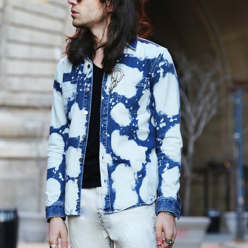 TOPMAN Denim Acid Wash Jean Jacket (M)